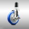Service Caster 5 Inch 316SS Blue Polyurethane Swivel 1-5/8 Inch Expanding Stem Caster Brake SCC-SS316EX20S514-PPUB-BLUE-TLB-158 - alternate 1